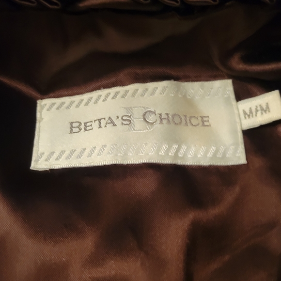 Beta's Choice Brown Faux Fur Coat, Women's size Medium - Picture 5 of 9